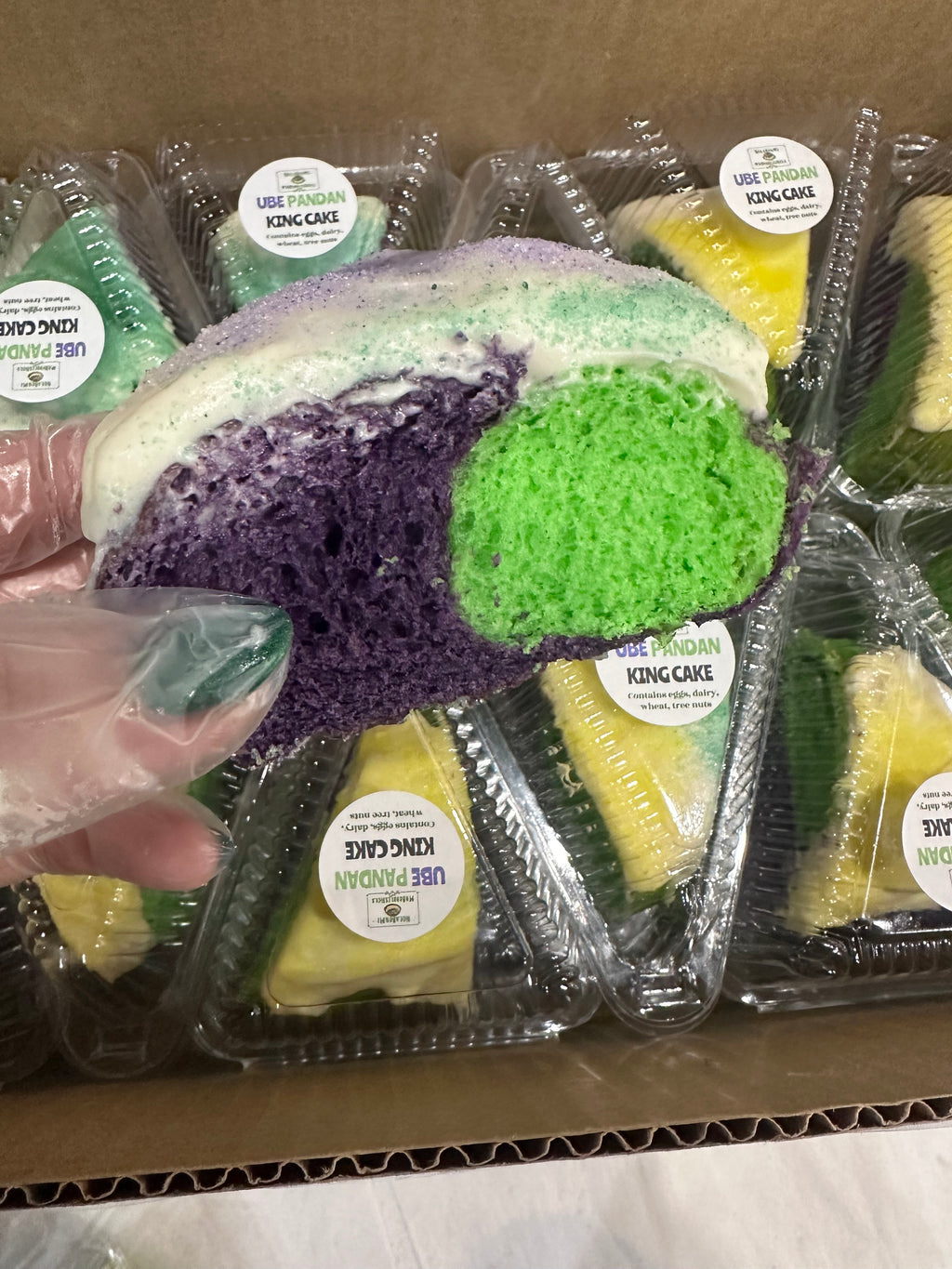 Ube & Pandan Mixed King Cake - SHIPPING