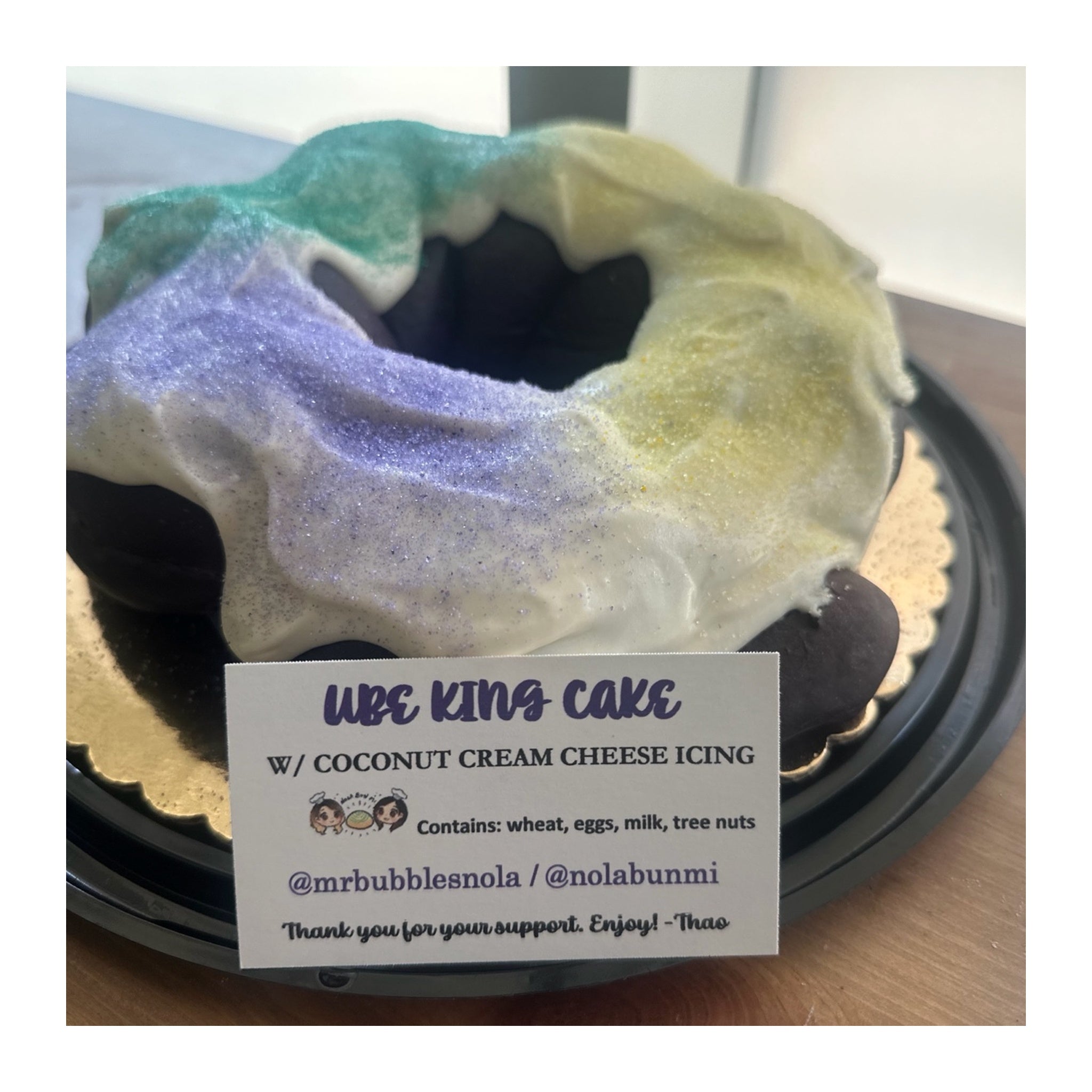 Ube King Cake - IN STORE PICKUP